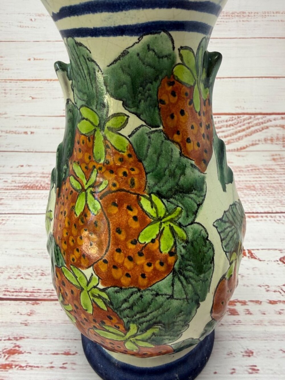 Talavera Pottery Vase ~ Made in Mexico ~ Signed